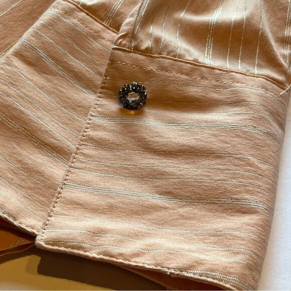 Lane Bryant Women's Button blouse long sleeve Size 18/20 Pastel Orange - Picture 6 of 11